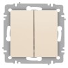 Выключатель 2-кл. СП Accent 6-104-02 10А IP20 250В AL/CU сл. кость Intro Б0063482