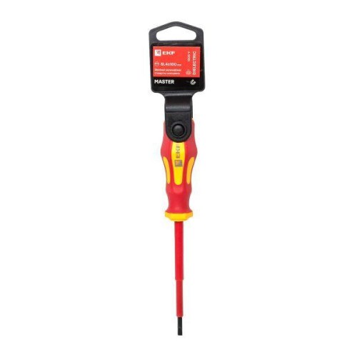 Отвертка SL4х100мм Master 1000В Basic EKF sl-4-100-mas-in