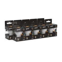Лампа светодиодная Black 5Вт MR16 софит 3000К тепл. бел. GU10 500лм диммир. GAUSS 101506105-D
