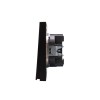 Выключатель 1-кл. СП STRONG MIELE 10А антрацит Kranz KR-78-0705-5
