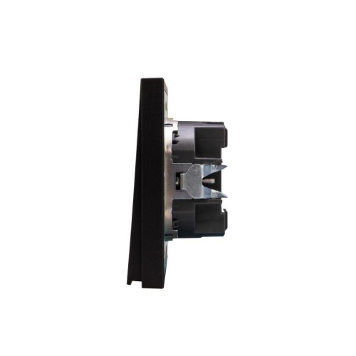 Выключатель 1-кл. СП STRONG MIELE 10А антрацит Kranz KR-78-0705-5