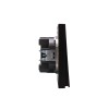 Выключатель 1-кл. СП STRONG MIELE 10А антрацит Kranz KR-78-0705-5