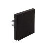 Выключатель 1-кл. СП STRONG MIELE 10А антрацит Kranz KR-78-0705-5