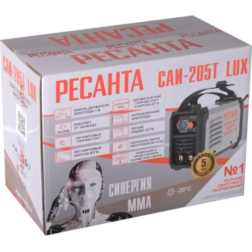 Инвертор сварочный САИ-205Т LUX Ресанта 65/78