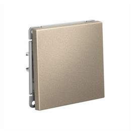 Выключатель кнопочный 1-кл. ArtGallery быстрозажим. клем. механизм шампань SE GAL000515S