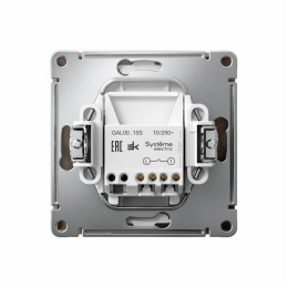 Выключатель кнопочный 1-кл. ArtGallery быстрозажим. клем. механизм шампань SE GAL000515S