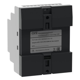 Модуль ЦПУ ПЛК 430 8 DI 4 RO 220В AC без экрана ONI PLR-430-CPU-08D04R-0AC-00