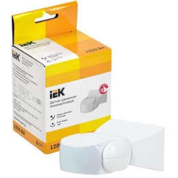 Датчик движения ДД-МВ 501 1200Вт угол обз. 180град. 15м IP65 бел. IEK LDD11-501MB-1200-001