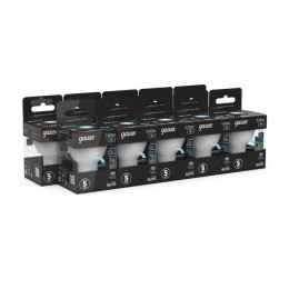 Лампа светодиодная Black 5Вт MR16 софит 4100К нейтр. бел. GU10 530лм диммир. GAUSS 101506205-D