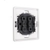 Выключатель 2-кл. СП ROUND MIELE 10А перламутр Kranz KR-78-0706-1