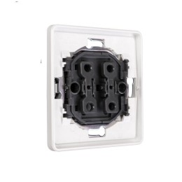 Выключатель 2-кл. СП ROUND MIELE 10А перламутр Kranz KR-78-0706-1