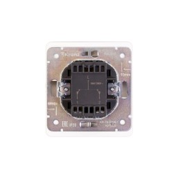 Выключатель 2-кл. СП ROUND MIELE 10А перламутр Kranz KR-78-0706-1