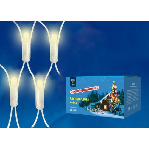 Сетка светодиодная ULD-N1815-180/DTA WARM WHITE IP20 с контроллером 1.8х1.5м тепл. бел. свет провод