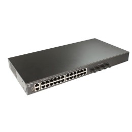Коммутатор управляемый стекируемый L3 SW-24G4X-L3ST Gigabit Ethernet на 24хRJ45 + 4х10G SFP+ Uplink