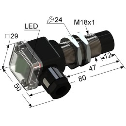 Выключатель бесконтактный PS2-18M80-12N21-B (ВБ2.18М.80.8.2.1.В) МЕГА-К A8010-82690644