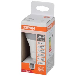 Лампа светодиодная LSCLA250 20W/840 230VFR LED Star 20Вт 4000К нейтр. бел. E27 2452лм A угол пучка 1