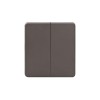 Выключатель 2-кл. СП ROUND MIELE 10А титан Kranz KR-78-0706-2