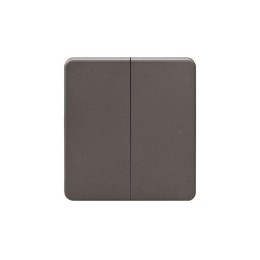 Выключатель 2-кл. СП ROUND MIELE 10А титан Kranz KR-78-0706-2