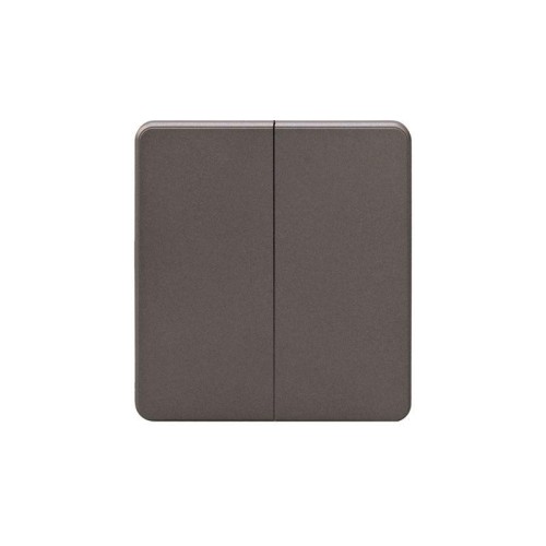 Выключатель 2-кл. СП ROUND MIELE 10А титан Kranz KR-78-0706-2