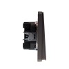 Выключатель 2-кл. СП ROUND MIELE 10А титан Kranz KR-78-0706-2
