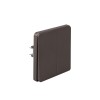 Выключатель 2-кл. СП ROUND MIELE 10А титан Kranz KR-78-0706-2