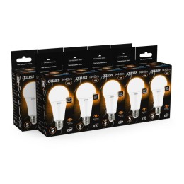 Лампа светодиодная Black 16Вт A60 грушевидная 3000К тепл. бел. E27 1440лм GAUSS 102502116