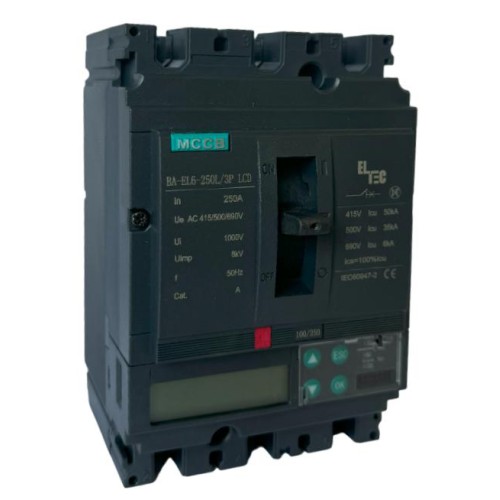 Выключатель автоматический MCCB BA-EL6-250L/3P 250А LCD (электронный Micrologic 5.0А ICU:50KA) ELTEC