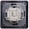 Выключатель 1-кл. СП Glossa 10А IP20 (сх. 1) 10AX в сборе графит SE GSL001312