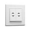 Переключатель 2-кл. СП Karea 10А IP20 бел. Makel 56001026