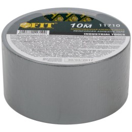 Лента клейкая универсальная армированная "Ductape" 48ммх10м FIT 11710
