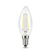 Лампа светодиодная филаментная Black Filament 5Вт свеча 4100К нейтр. бел. E14 450лм GAUSS 103801205