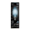 Лампа светодиодная филаментная Black Filament 5Вт свеча 4100К нейтр. бел. E14 450лм GAUSS 103801205