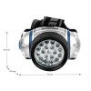 Фонарь налобный LED 5313-19F4 19LED 4 режима 3хR03 (в компл.) металлик Camelion 7537