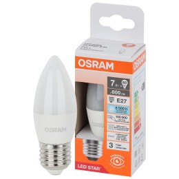 Лампа светодиодная LED Star 7Вт 6500К холод. бел. E27 600лм B угол пучка 200град. 170-250В (замена 6