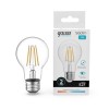 Лампа светодиодная филаментная Filament Elementary А60 7Вт 4100К Е27 560лм GAUSS 22227