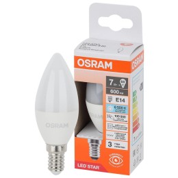 Лампа светодиодная LED Star 7Вт 6500К холод. бел. E14 600лм B угол пучка 200град. 170-250В (замена 6