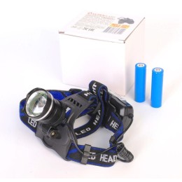 Фонарь аккумуляторный налобный LED5337 3.7В 1LED 5Вт фокус 2 ак. 3 режима USB бокс черн. Ultraflash