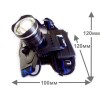 Фонарь аккумуляторный налобный LED5337 3.7В 1LED 5Вт фокус 2 ак. 3 режима USB бокс черн. Ultraflash