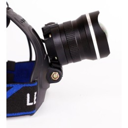 Фонарь аккумуляторный налобный LED5337 3.7В 1LED 5Вт фокус 2 ак. 3 режима USB бокс черн. Ultraflash