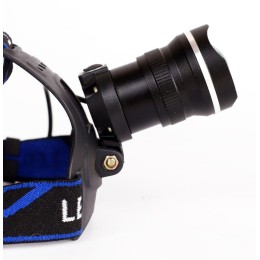 Фонарь аккумуляторный налобный LED5337 3.7В 1LED 5Вт фокус 2 ак. 3 режима USB бокс черн. Ultraflash