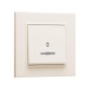 Переключатель 1-кл. СП Karea 10А IP20 крем. с подсветкой Makel 56010025