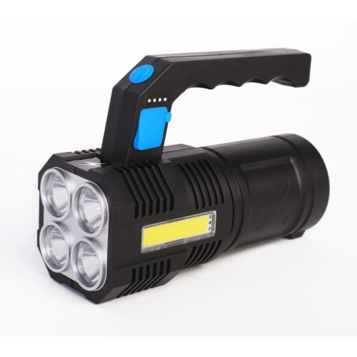 Фонарь аккумуляторный LED53766 4В 4LED+COB 3Вт 4 режима USB бокс черн. Ultraflash 15017