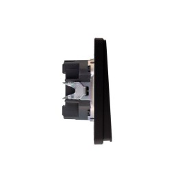 Выключатель 2-кл. СП ROUND MIELE 10А оникс Kranz KR-78-0706-3