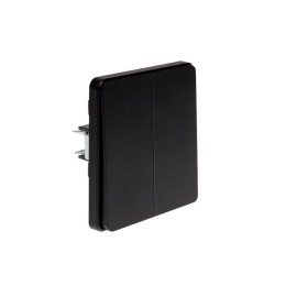 Выключатель 2-кл. СП ROUND MIELE 10А оникс Kranz KR-78-0706-3