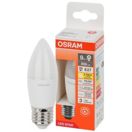 Лампа светодиодная LED Star 9Вт 2700К тепл. бел. E27 806лм B угол пучка 200град. 170-250В (замена 75