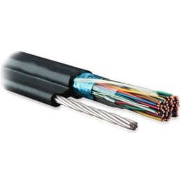 Кабель витая пара F/UTP кат.3 10 пар 24 AWG ОЖ solid экран-фольга с метал. тросом внешн. PE -40град.