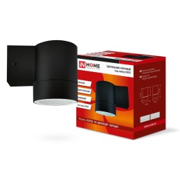 Светильник НБУ ЦИЛИНДР-1xGX53-BL 16Вт IP65 230В уличный настен. односторон. под лампу 1хGX53 алюм. ч