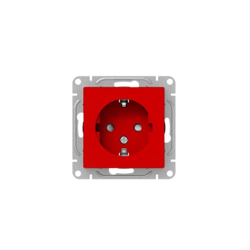 Розетка СП Эпика 16А с заземл. защ. шторки механизм красн. EKF UP1-SOR-111