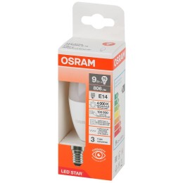 Лампа светодиодная LED Star 9Вт 4000К нейтр. бел. E14 806лм B угол пучка 200град. 170-250В (замена 7