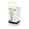 Лампа светодиодная филаментная Filament Elementary 10Вт шар 2700К Е14 650лм GAUSS 52110